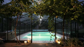 Indoor pool, a heated pool