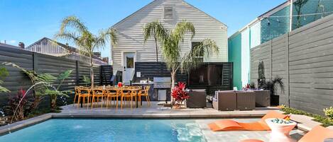 A heated pool