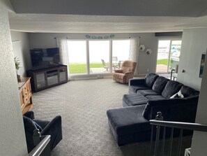 Smart TV, chimenea y reproductor de DVD