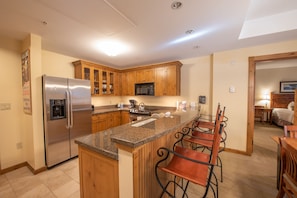 콘도, 침실 2개 | 전용 주방 | 냉장고, 커피/티 메이커, 토스터