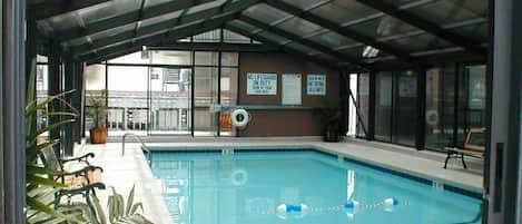 Indoor pool, a heated pool