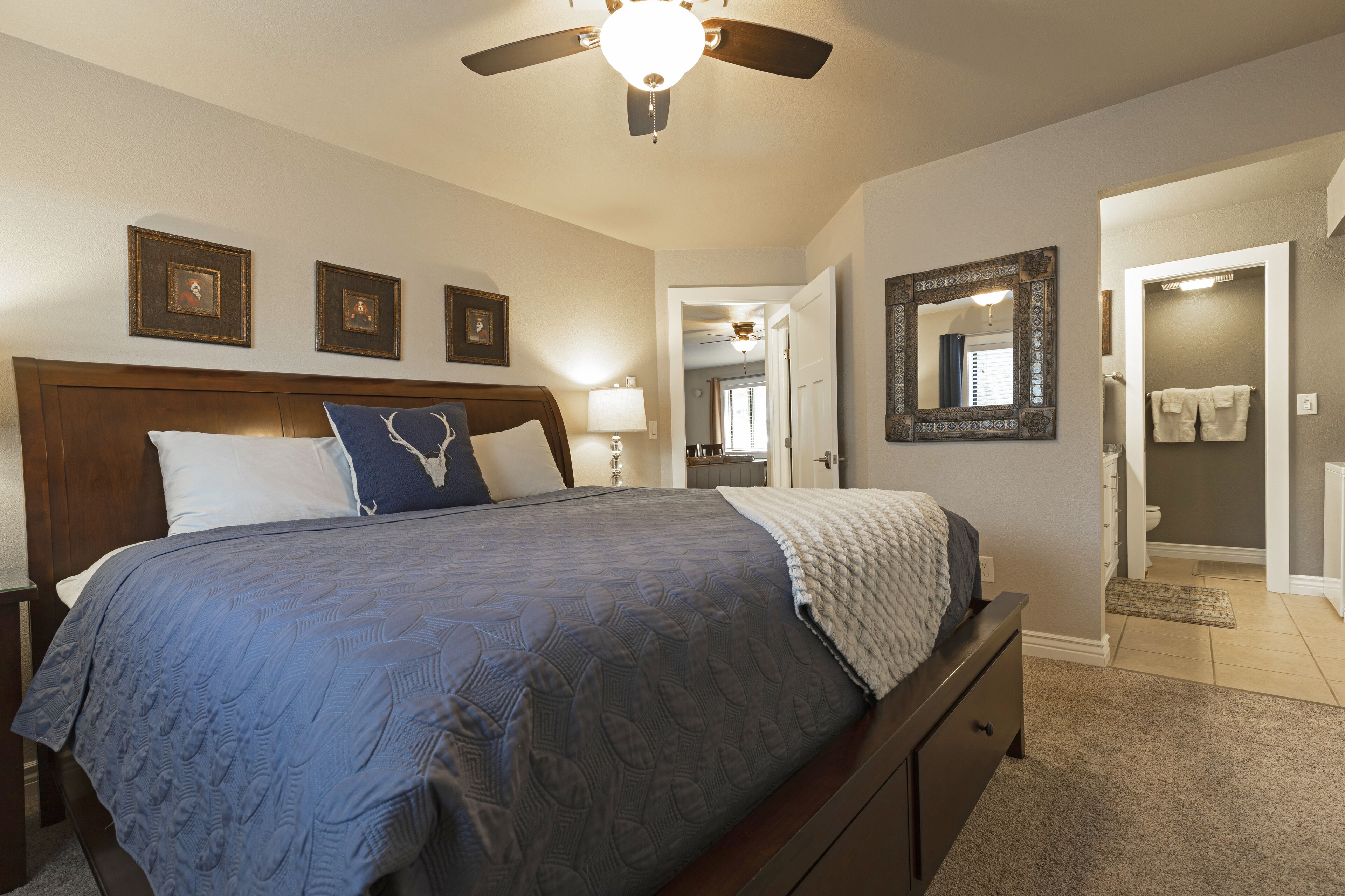 2 bedrooms, iron/ironing board, travel crib, free WiFi