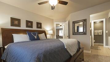 2 bedrooms, iron/ironing board, travel crib, free WiFi