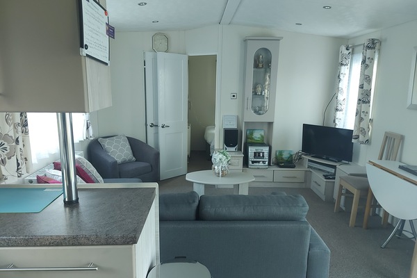 Cabin | Living area | 30-inch flat-screen TV with cable channels, TV
