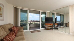 TV - Anchorage Resort 9th Floor 2-Bedroom Condo with Balcony- Gulf Views! Pool, Beach (Siesta Key)