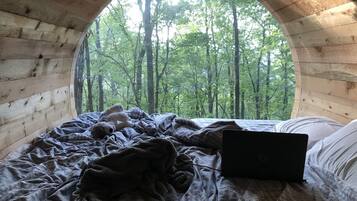 2 habitaciones, camas con efecto memoria, wifi gratis y ropa de cama