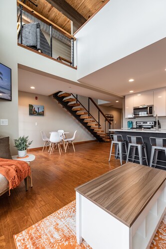 Modern condo near the heart of downtown La Crosse and all it has to offer!