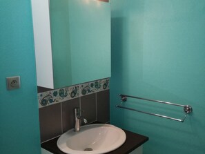 Bathroom - Studio cabin 24m² at the foot of the slopes with balcony (Les Adrets-Prapoutel)