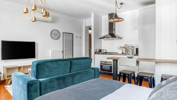 EstĂșdio | 1 quarto, espaço de trabalho para notebook, Wi-Fi de cortesia