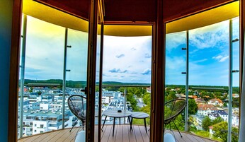 Panoramic Apartment, 1 Bedroom, Sea View | Terrace/patio