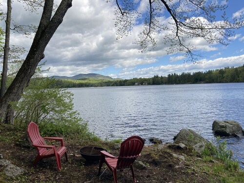 Little House on the Lake in the Forest