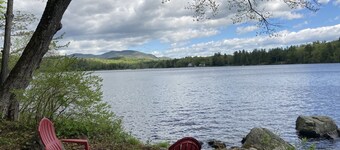 Little House on the Lake in the Forest