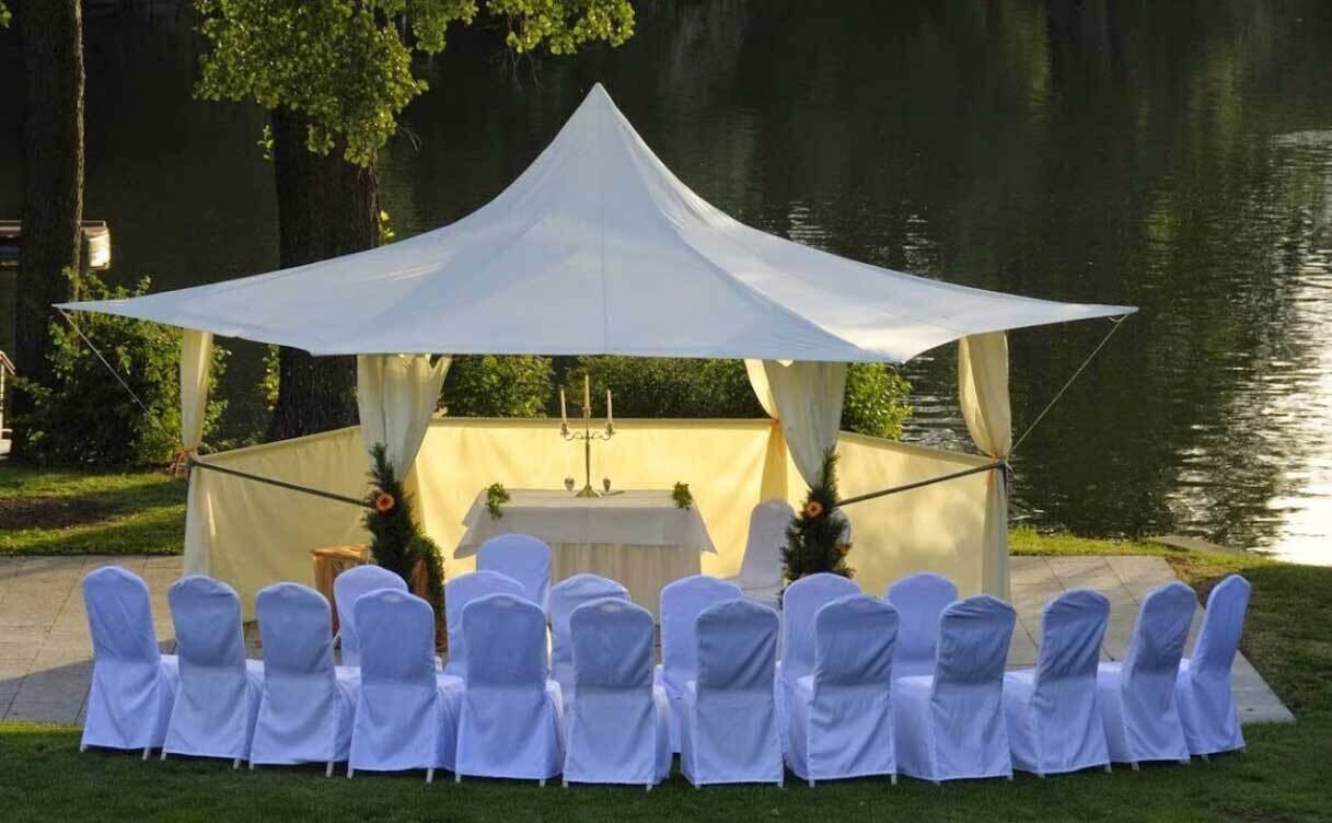 outdoor wedding area