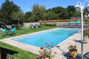 A heated pool