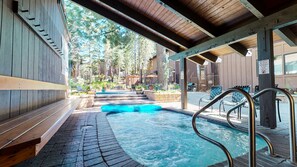 A heated pool
