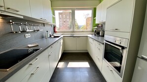 Apartment | Private kitchen - Spacious 3BR Apt W Balcony & Free Prkg (Luxembourg City)