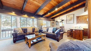 Fireplace, ping pong