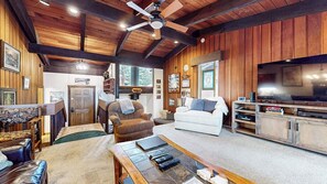 Fireplace, table tennis