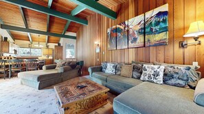 Fireplace, ping pong