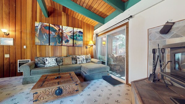 Fireplace, ping pong