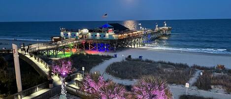 On the beach, beach towels