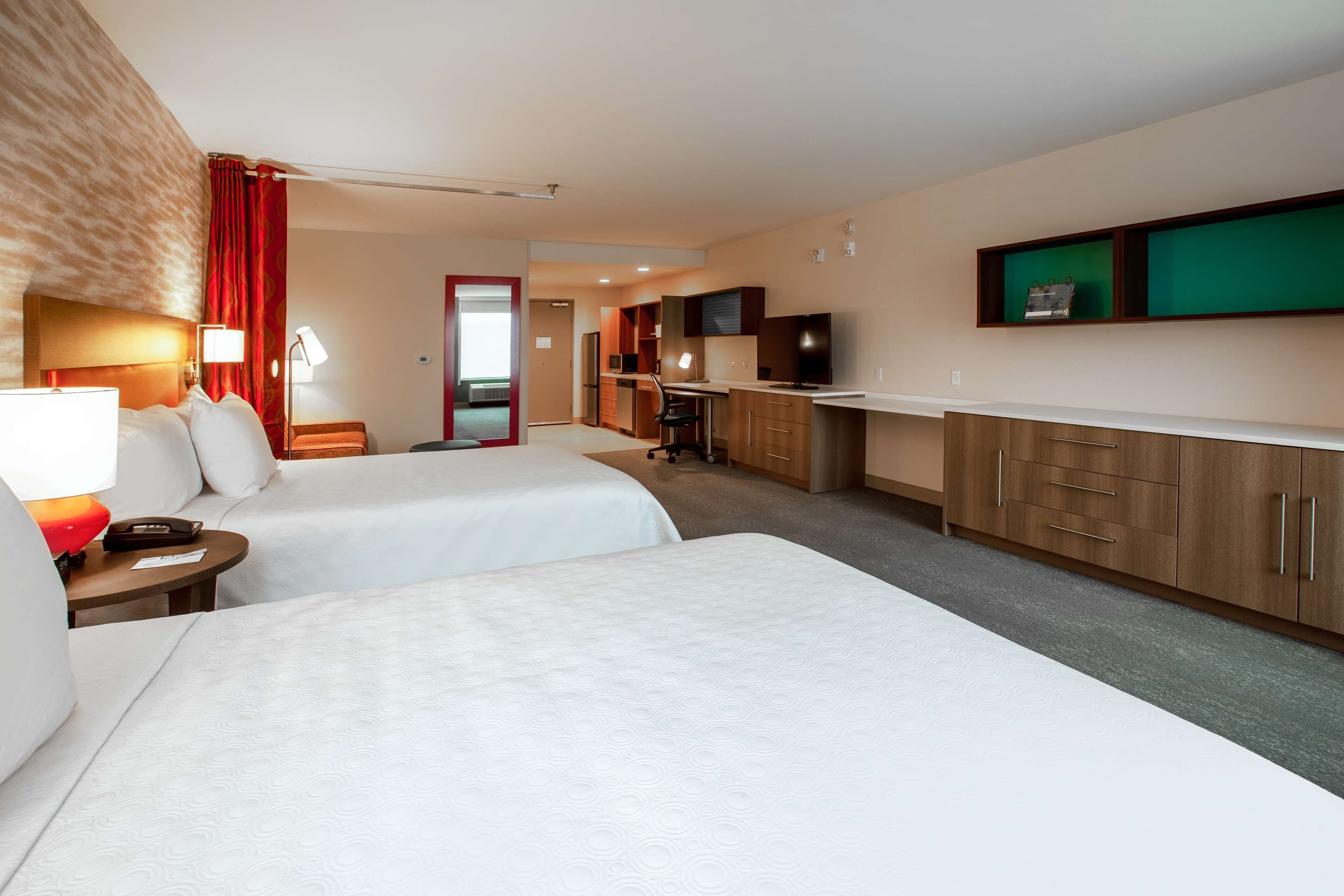 studio, 2 queen beds, accessible, non smoking (hearing) | bed sheets