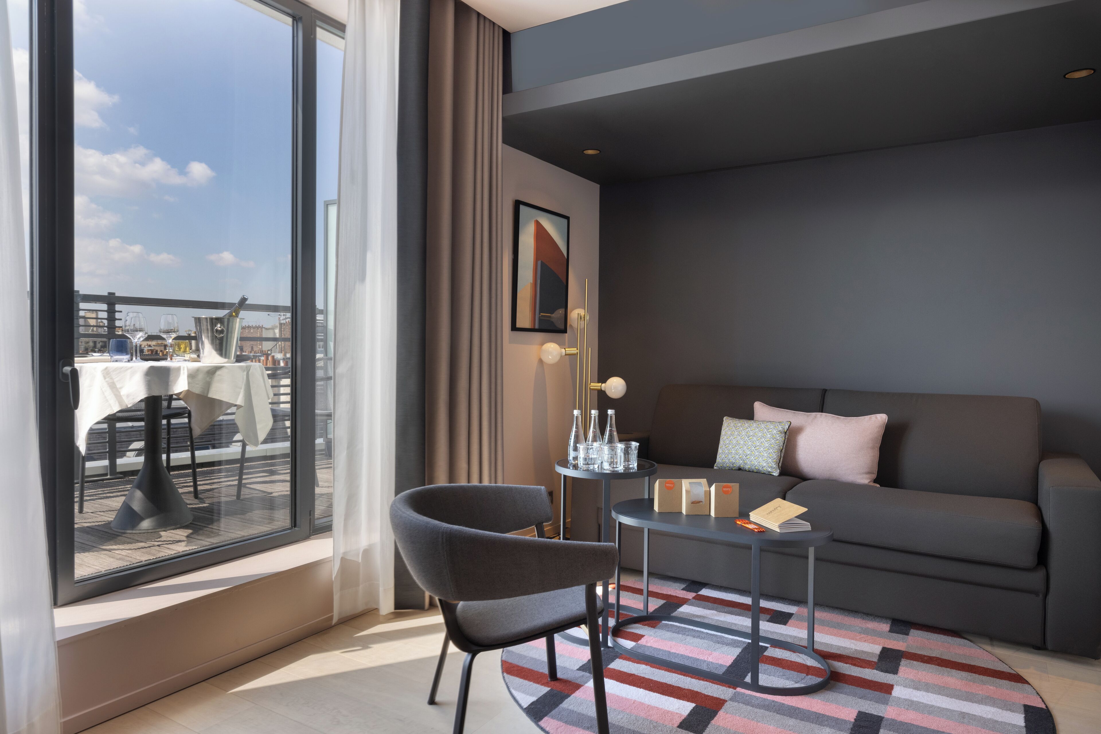eiffel terrace escape | premium bedding, memory-foam beds, minibar, in-room safe