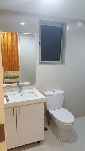 Dusche, Haartrockner, Toilettenpapier