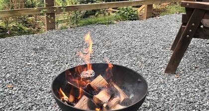 Shepherds Hut, self catering, Powys