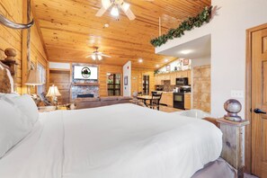 Een strijkplank/strijkijzer, gratis wifi, beddengoed