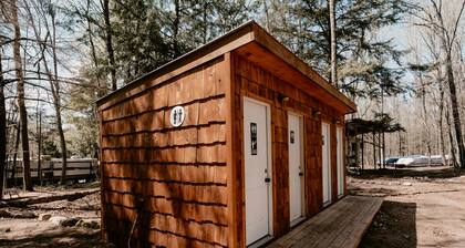 Rustic bungalow located within a campground