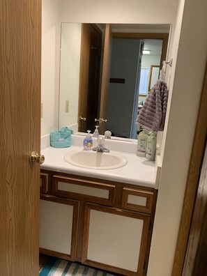 Towels, soap, toilet paper