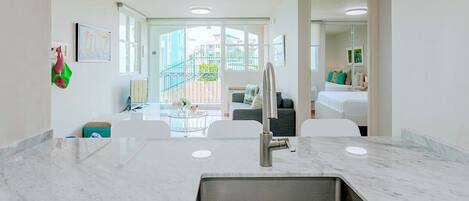 2 bedrooms, travel crib, WiFi, bed sheets