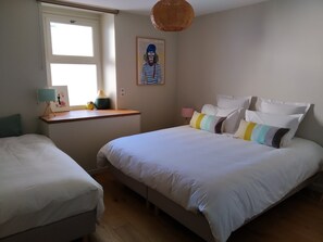 2 bedrooms, iron/ironing board, travel crib, free WiFi