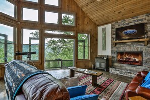 Chimenea y reproductor de DVD