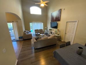 Smart TV, DVD player, ping pong