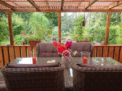 Ferienhaus für Naturliebhaber/ Neu!!separater Schwimmsteg mit Badestelle