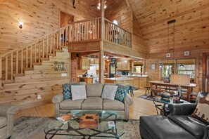 TV, fireplace, DVD player, ping pong