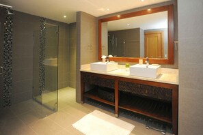 Towels, soap, toilet paper