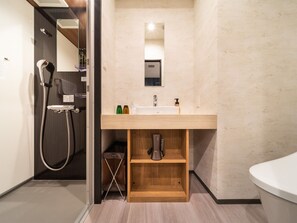 Hair dryer, towels