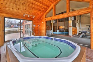 Indoor pool, a heated pool