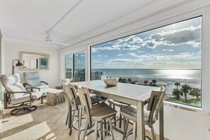 Outdoor dining - Horizons West Unit #406 - Best View - Best Beach! (Sarasota)
