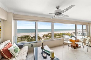 Living area - Horizons West Unit #503 - Crescent Beach View - Spectacular! (Sarasota)