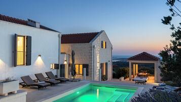 A heated pool