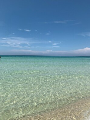 Beach nearby, sun-loungers
