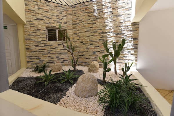 Entrance of building