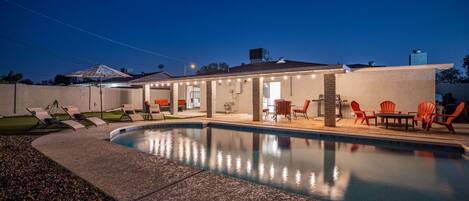A heated pool