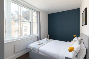 Premium bedding, individually decorated, individually furnished