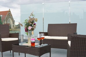 Apartamento superluxo, terraço | Terraço/pátio