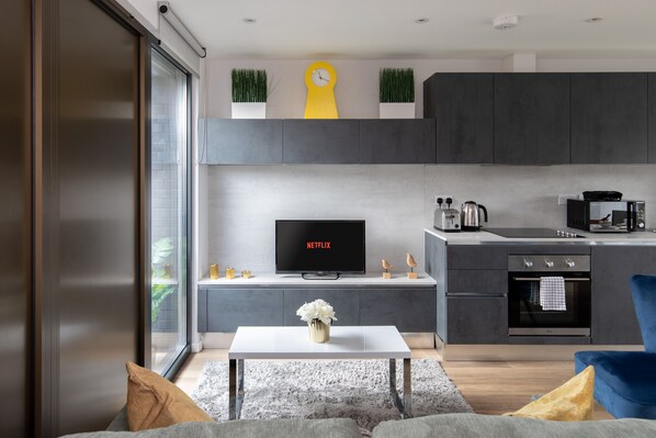 Luxury Apartment, Terrace | Living area - home.ly - London Camden Town Apartments (London)